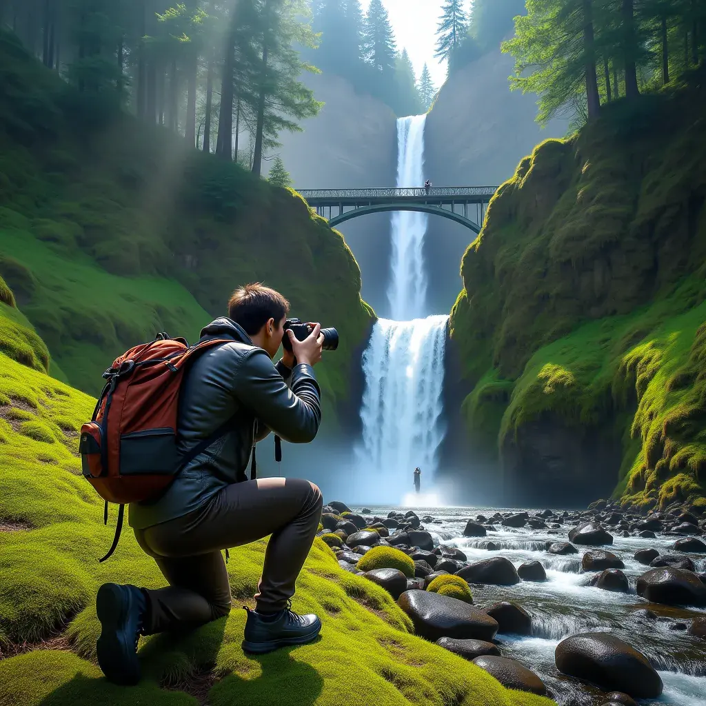 Portland z panoramicznym widokiem na miasto i rzekę Willamette