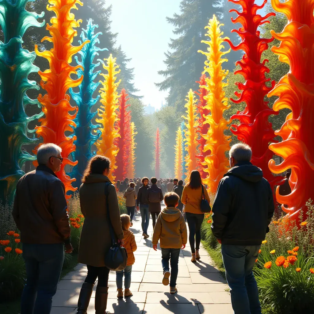 Szlak turystyczny w górach Waszyngtonu z widokiem na dolinę